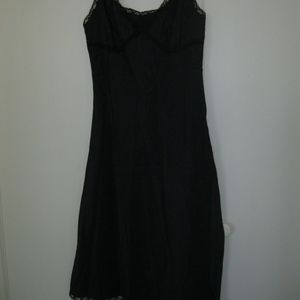 Vintage SFA nylon full slip, black, Sz S